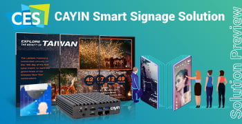 Take a glance at the latest CAYIN Smart Signage Solutions in CES 2020